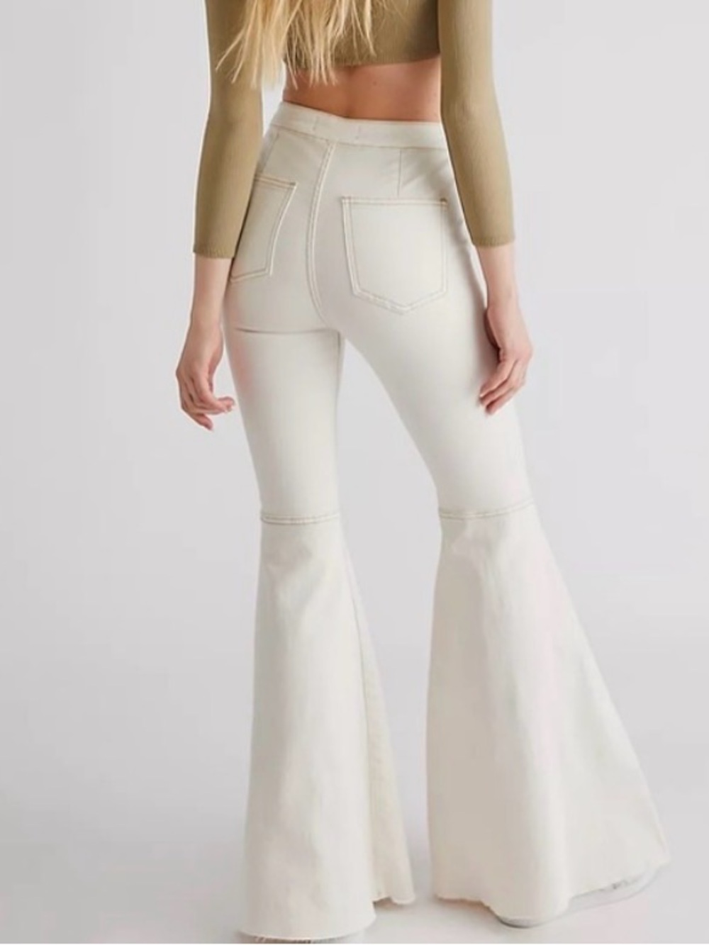 NWT We the Free Float on Flare Jeans in White - 32 - Picture 2 of 8
